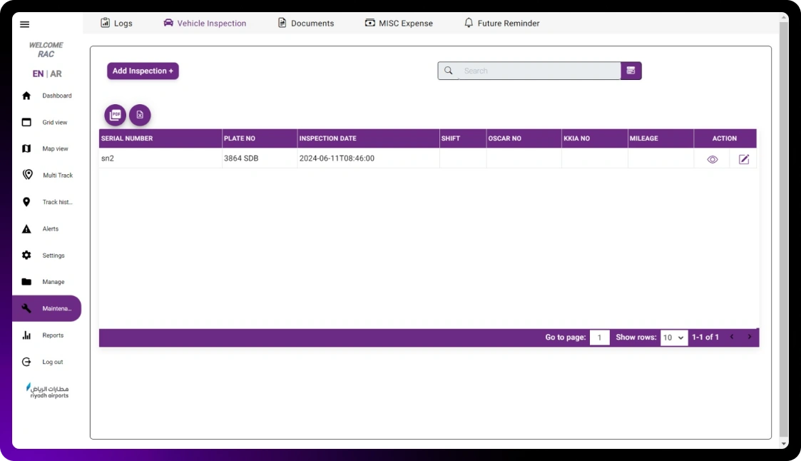 Vehicle tracking software maintenance 