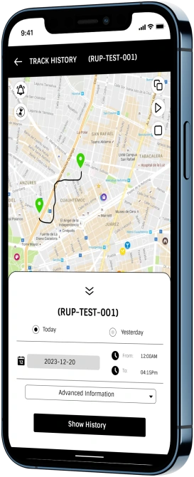 Live Vehicle Tracking History